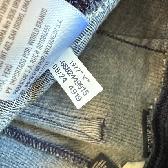 American Eagle Pull On Bootcut Jeans Womens Small Short Luxe Stretch Dark Wash - Picture 6 of 9